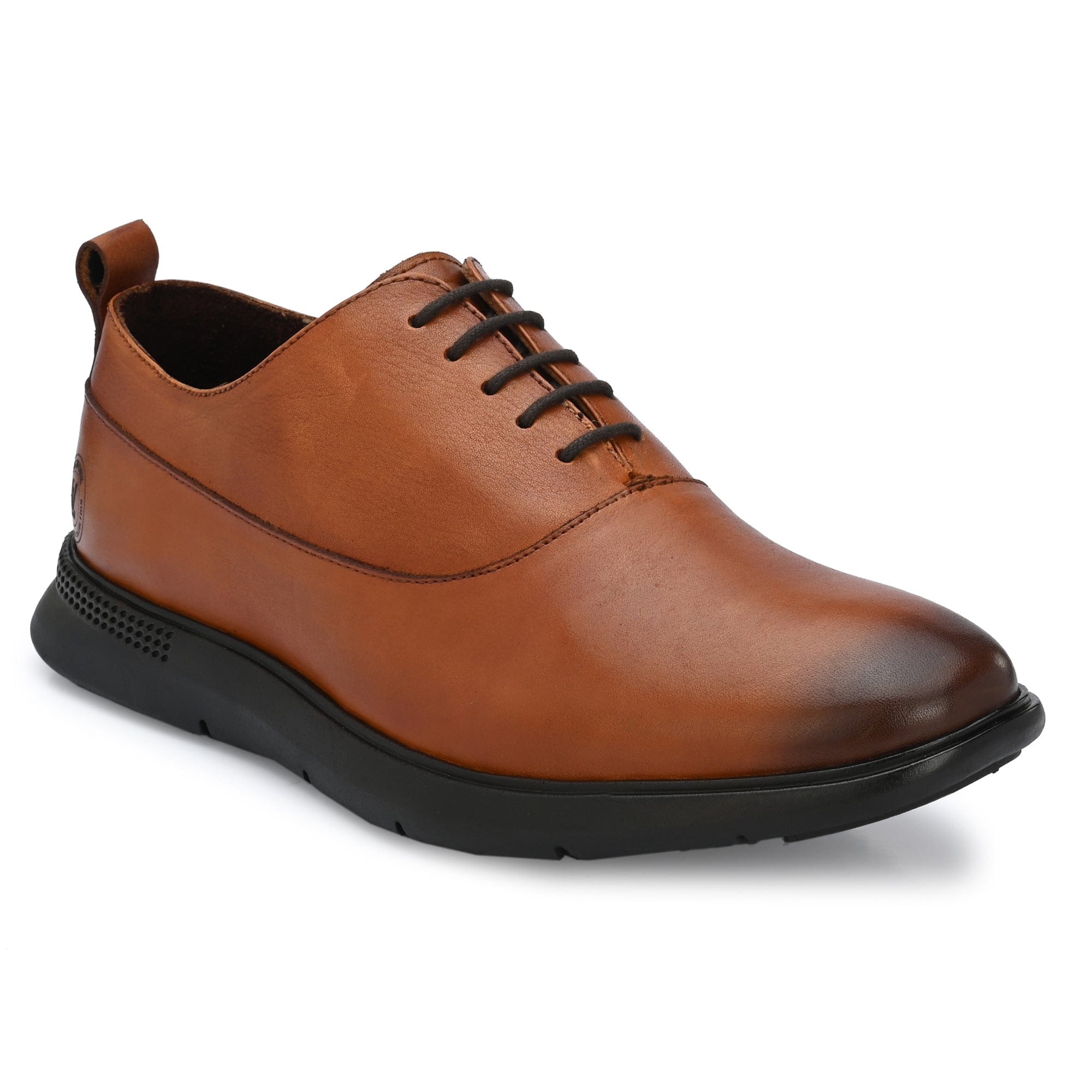 Legwork Crossover Tan Italian Leather Shoes