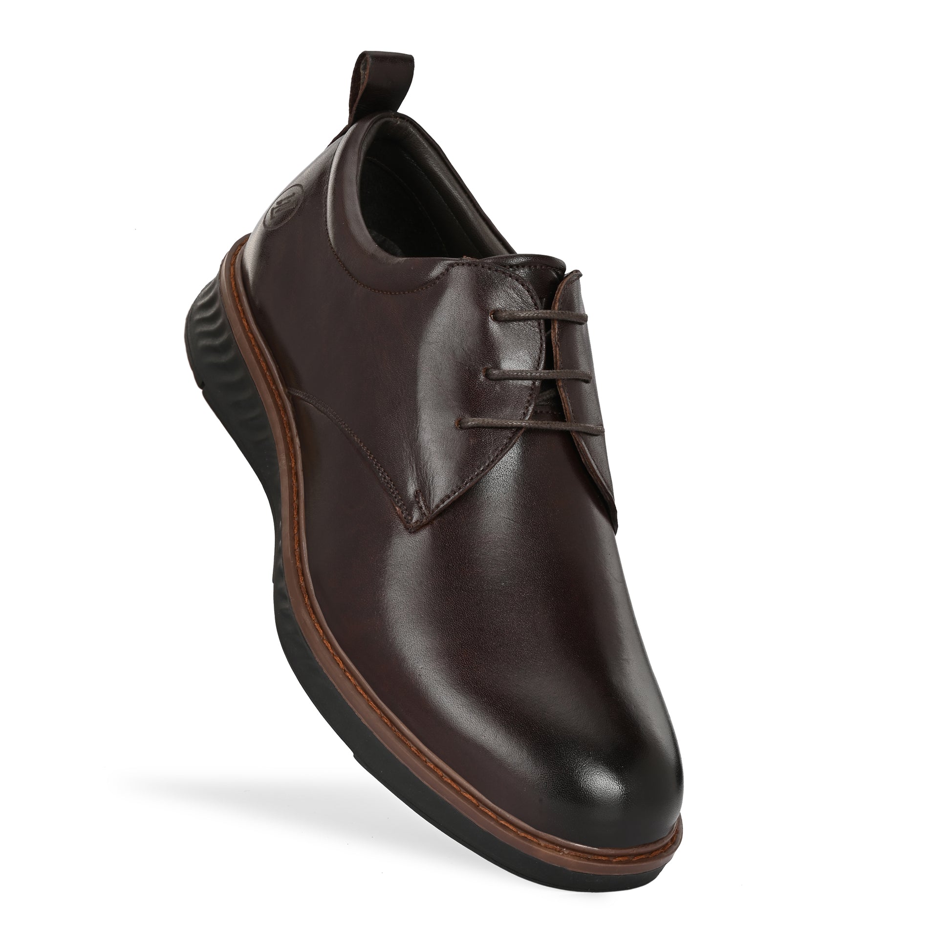 The Metropolitan Hybrid Derby Men's Brown Leather Comfort Dress Shoe