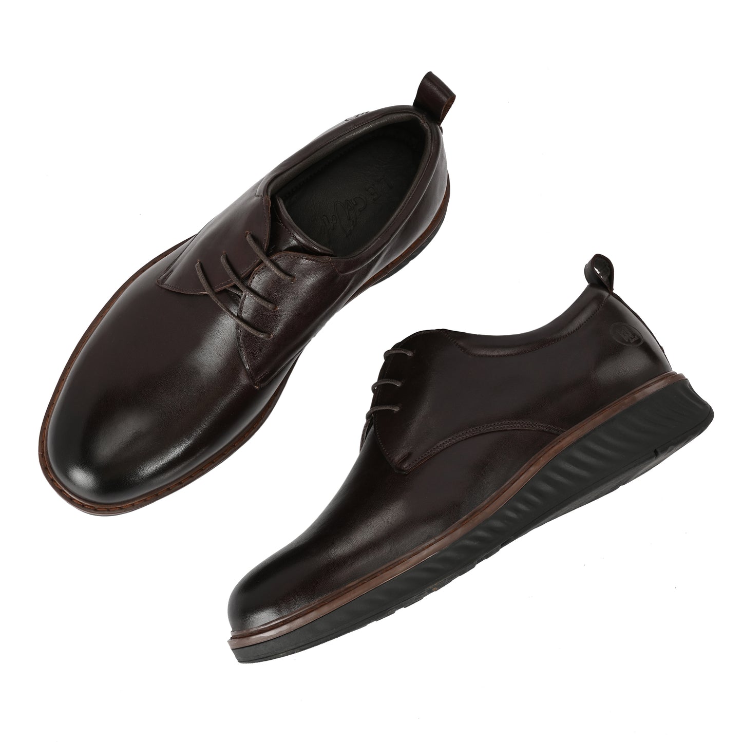 The Metropolitan Hybrid Derby | Men's Brown Leather Comfort Dress Shoe