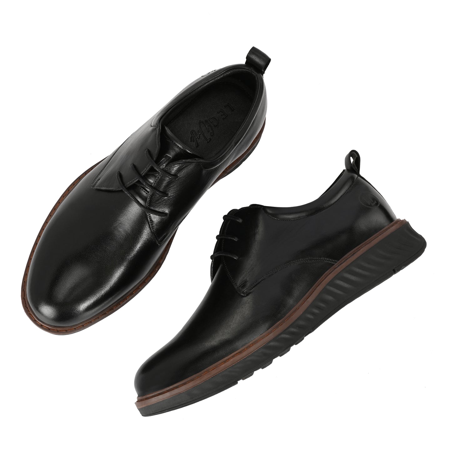 The Metropolitan Hybrid Derby | Men's Black Leather Comfort Dress Shoe