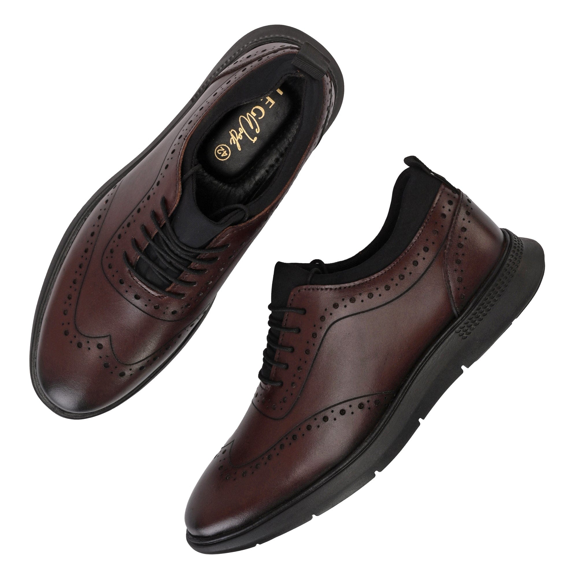 Legwork Brogue 2.0 Coffee Brown Italian Leather Shoes