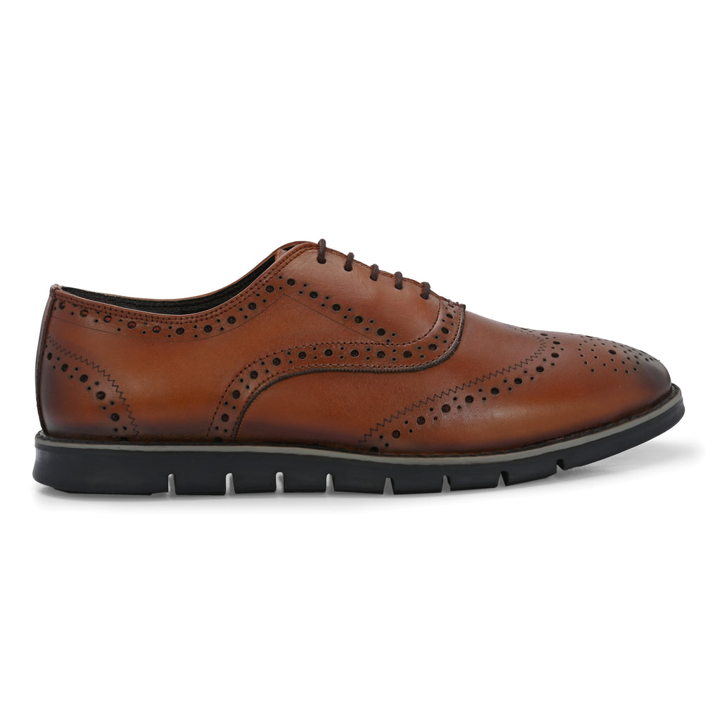 Buy Brown Leather Sneakers For Men by Amrit Dawani Online at Aza Fashions.