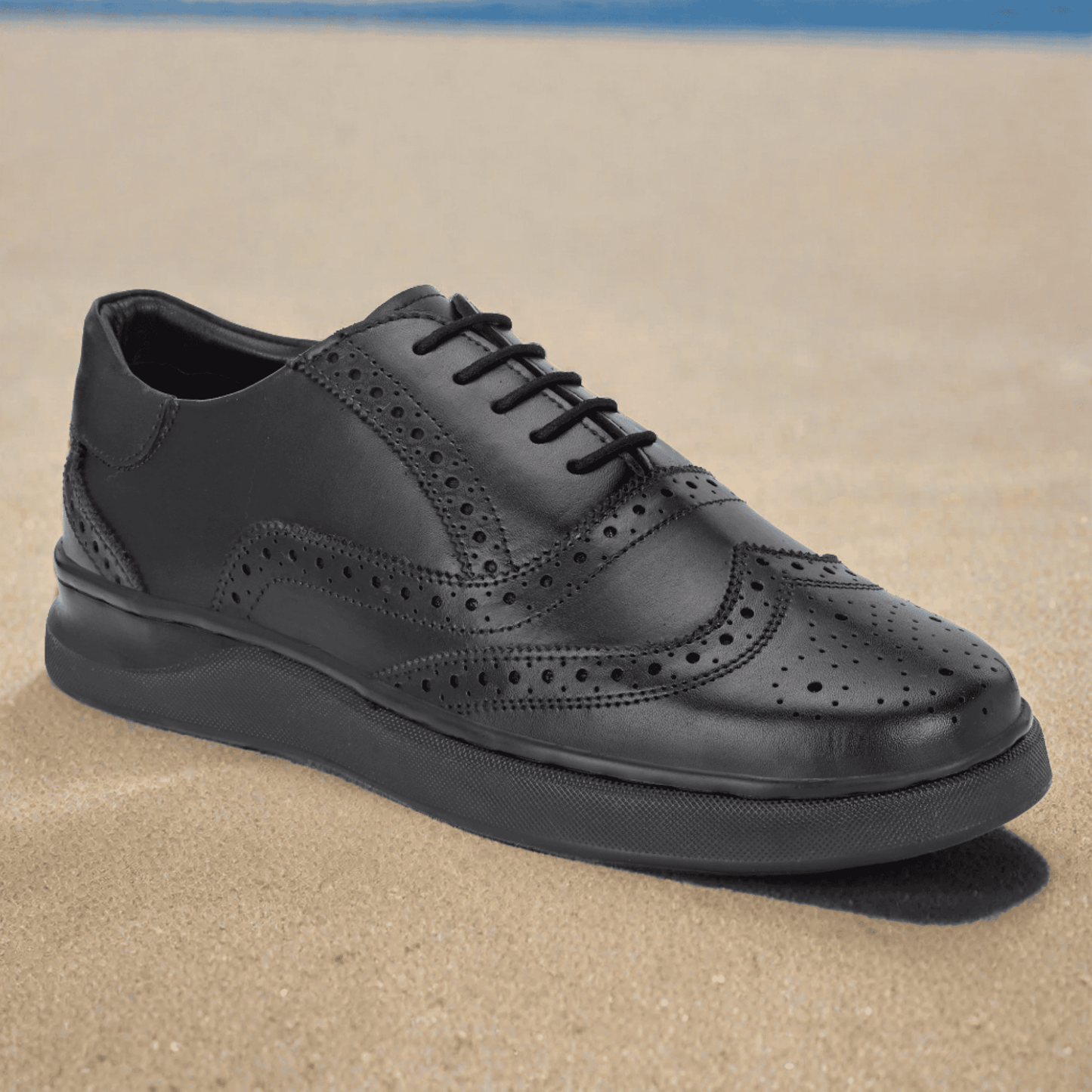 Wingtip Marvel Black Men's Sneakers