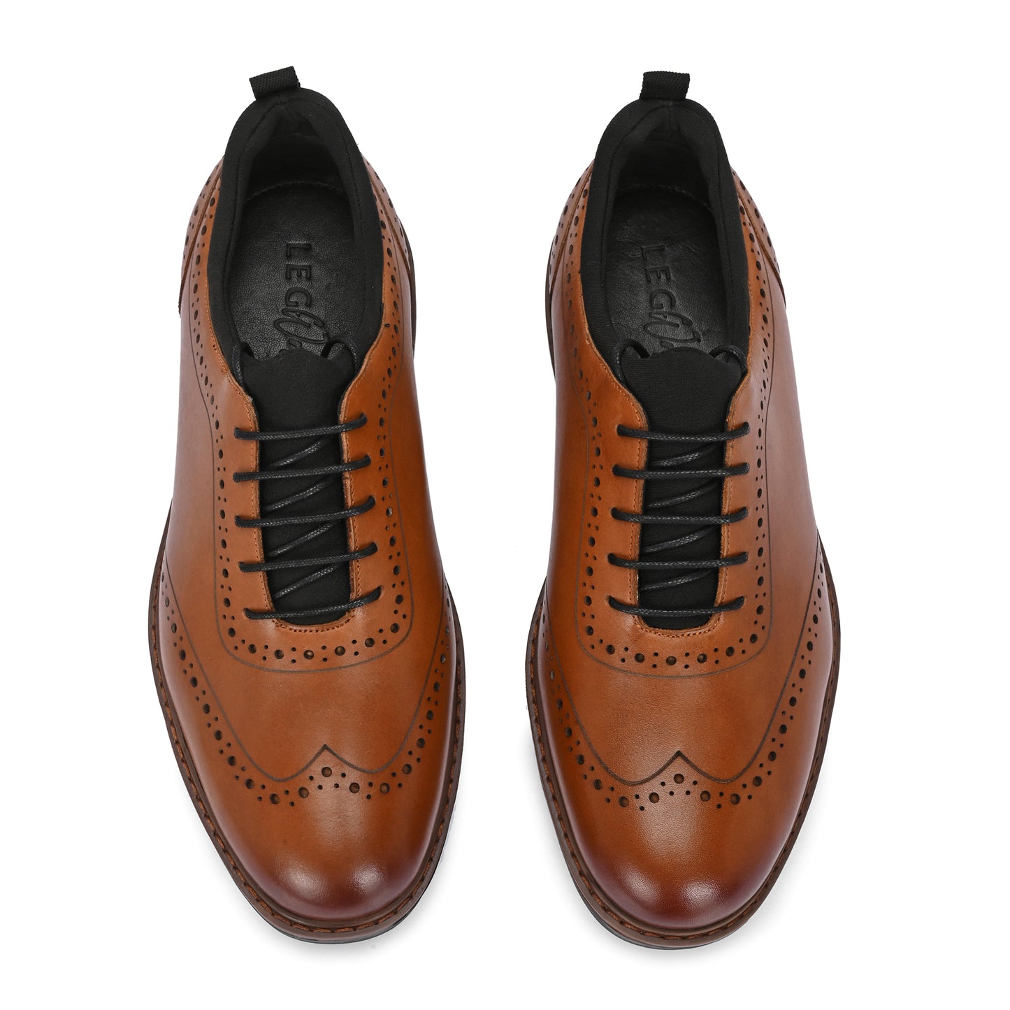 The Apex Brogue Slip-On Tan