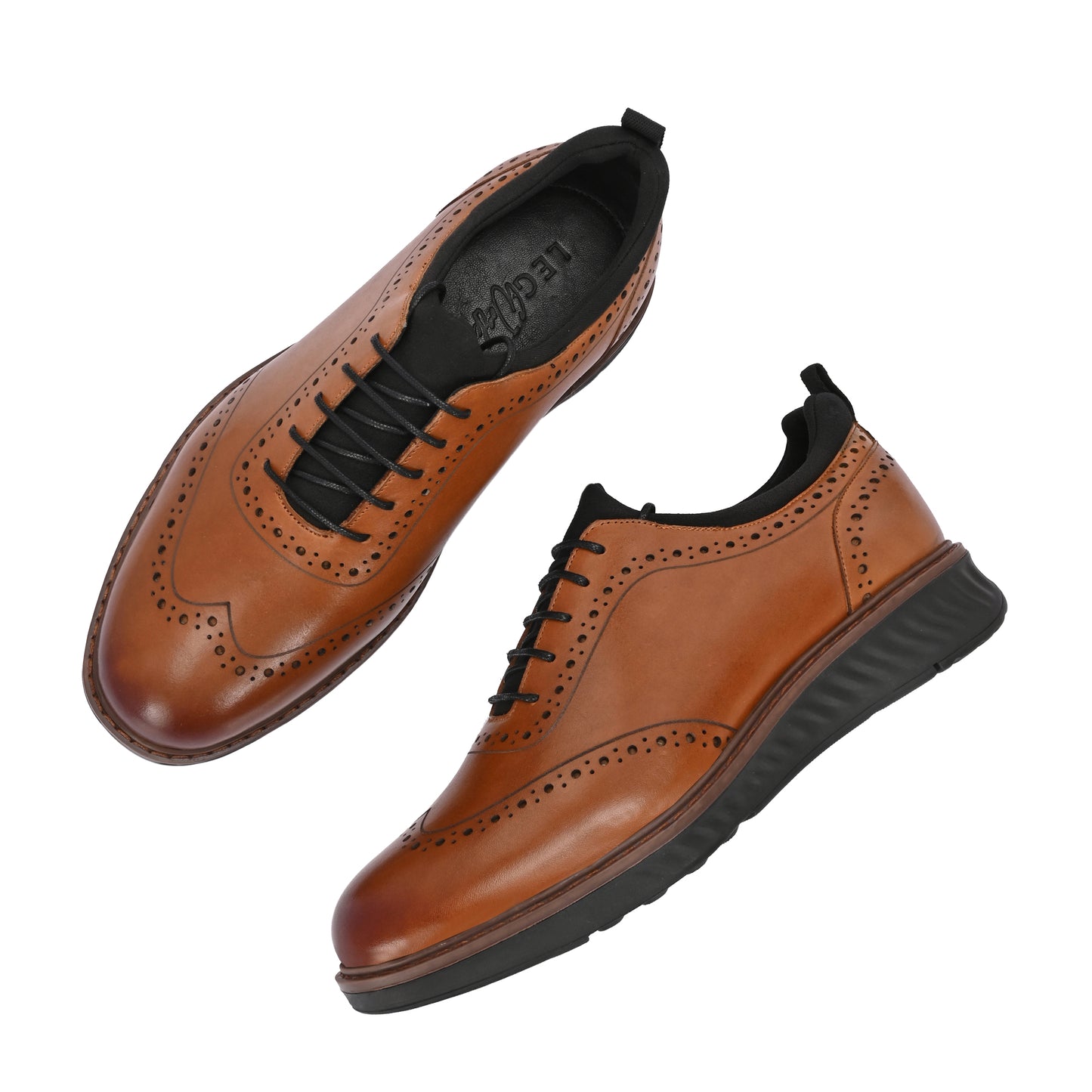 The Apex Brogue Slip-On Tan