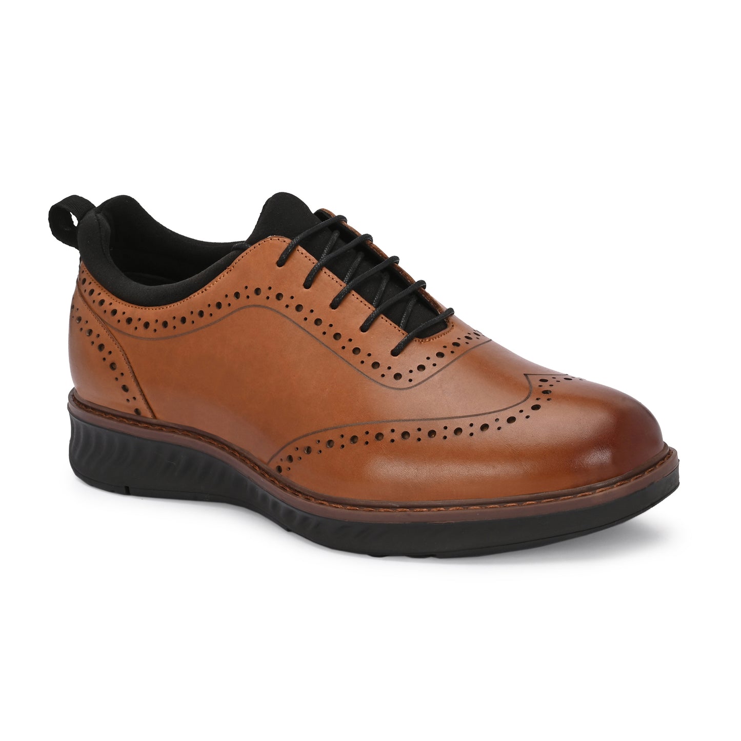 The Apex Brogue Slip-On Tan