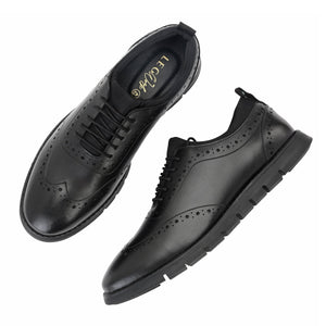 Legwork Brogue 2.1 Black Ultra Italian Leather Shoes