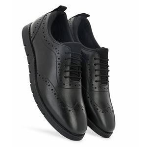 Legwork Brogue 2.1 Black Ultra Italian Leather Shoes