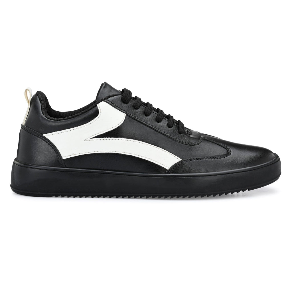 Legwork Casual 2.0 Black & White Vegan Leather Shoes