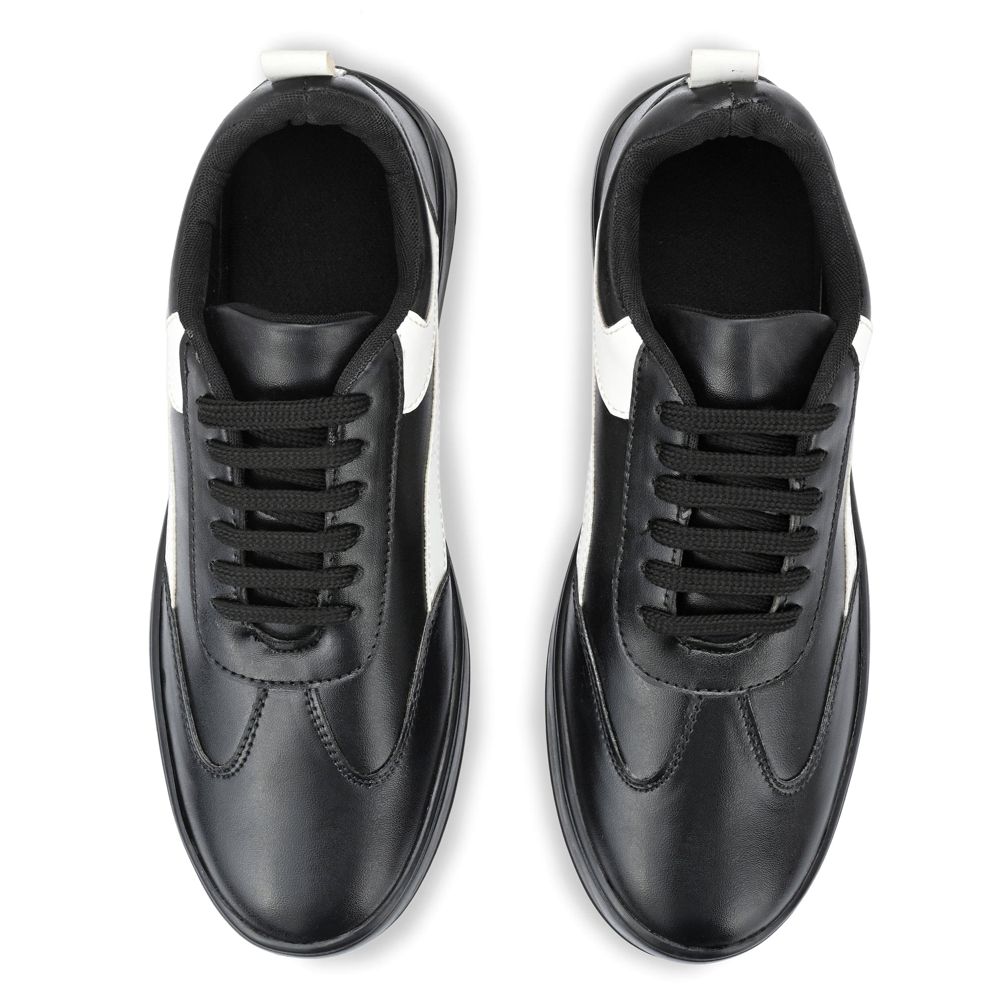 Legwork Casual 2.0 Black & White Vegan Leather Shoes
