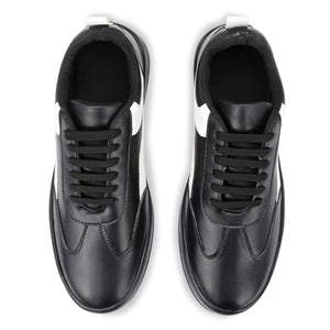 Legwork Casual 2.0 Black & White Vegan Leather Shoes