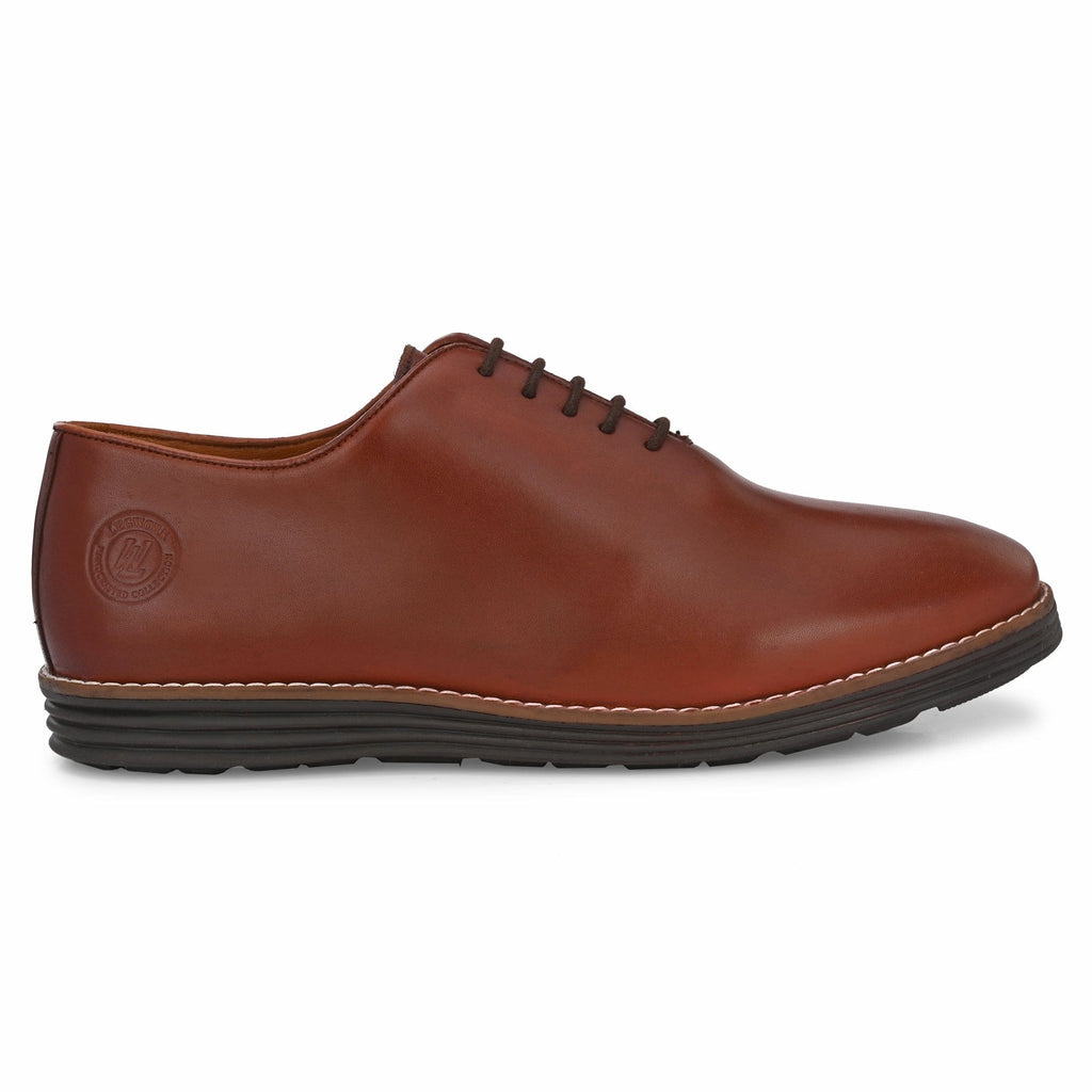 Legwork Wholecut Oxford 2.0 Dark Tan Italian Leather Shoes