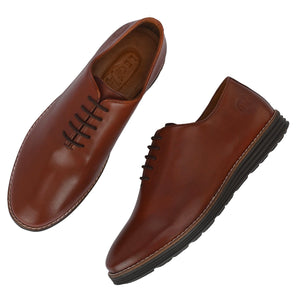 Legwork Wholecut Oxford 2.0 Dark Tan Italian Leather Shoes