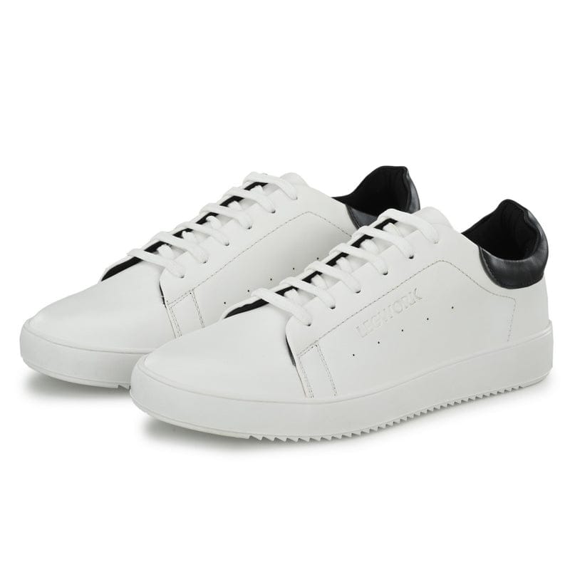 Legwork Casual 2.0 Triple White & Black Vegan Leather Shoes