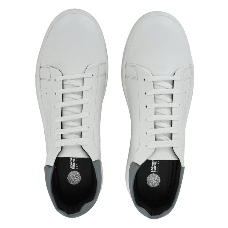 Legwork Casual 2.0 Triple White & Grey Vegan Leather Shoes