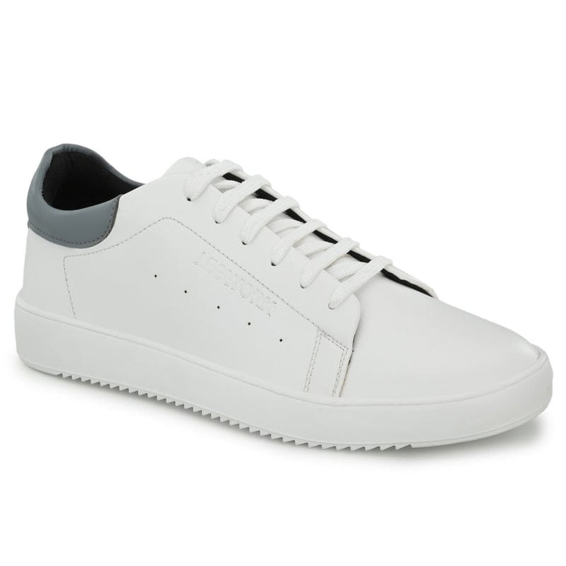 Legwork Casual 2.0 Triple White & Grey Vegan Leather Shoes