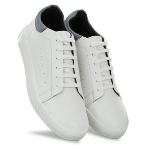 Legwork Casual 2.0 Triple White & Grey Vegan Leather Shoes