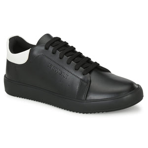 Legwork Casual 2.0 Triple Black & White Vegan Leather Shoes