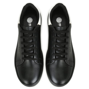 Legwork Casual 2.0 Triple Black & White Vegan Leather Shoes