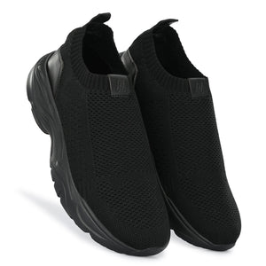 Legwork Comfortable Ultra Triple Black ProKnit Sneakers Shoes made with 100% Recycled Plastic Bottles