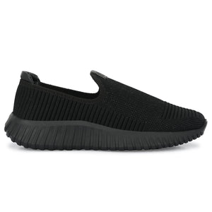 Legwork Drift Triple Black Comfortable ProKnit Sneakers Shoes made with 100% Recycled Plastic Bottles