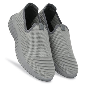 Legwork Drift Triple Grey Comfortable ProKnit Sneakers Shoes made with 100% Recycled Plastic Bottles