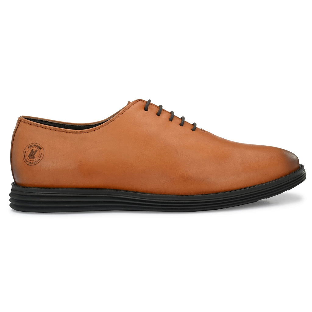 Legwork Wholecut Oxford 2.0 Tan Italian Leather Shoes