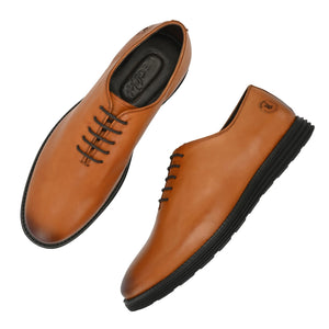 Legwork Wholecut Oxford 2.0 Tan Italian Leather Shoes