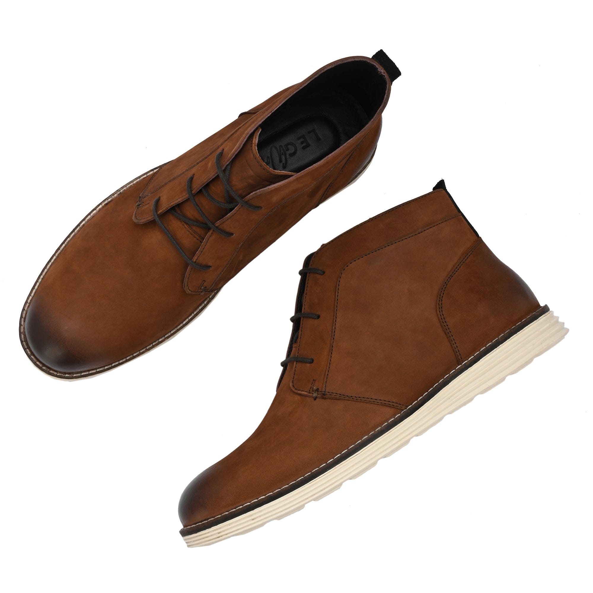 Legwork Retro Mocha Italian Leather Chukka Boot