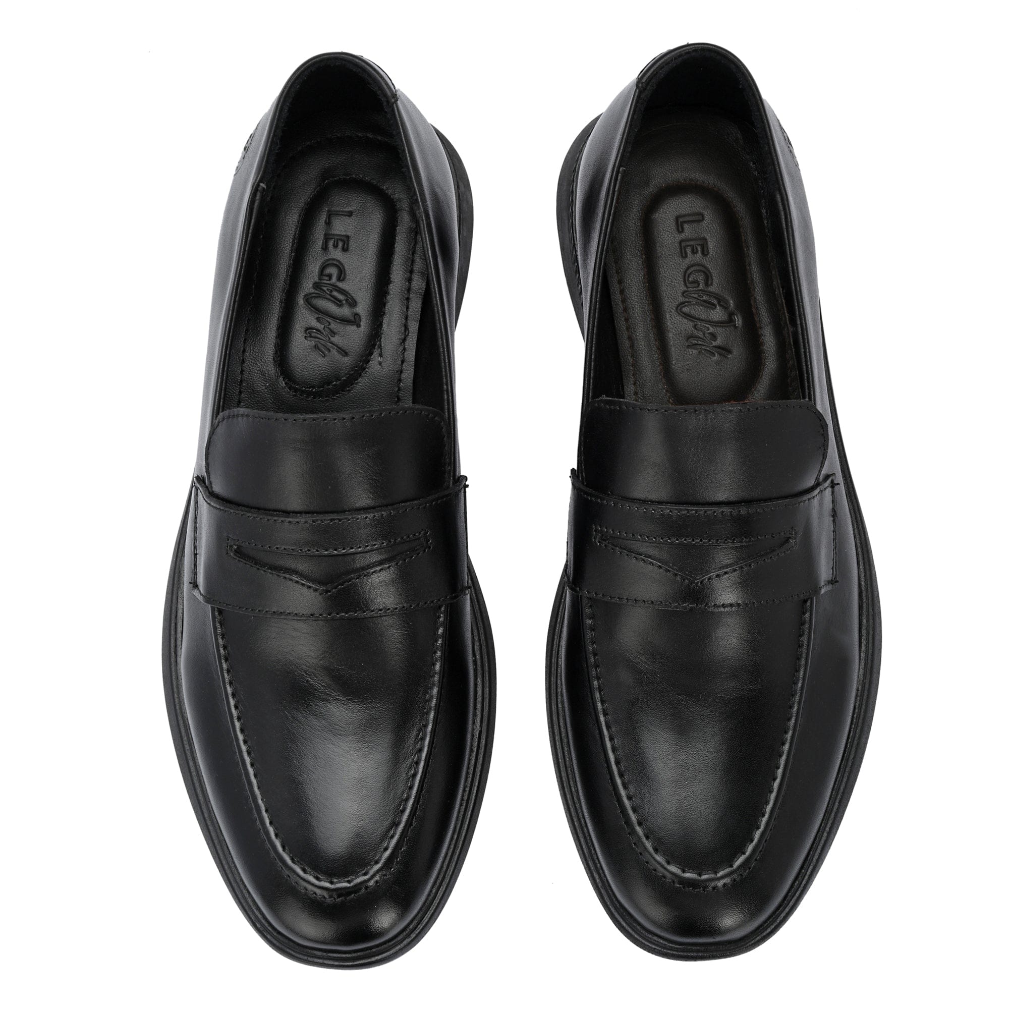 Legwork Loafer 2.0 Black Italian Leather Shoes