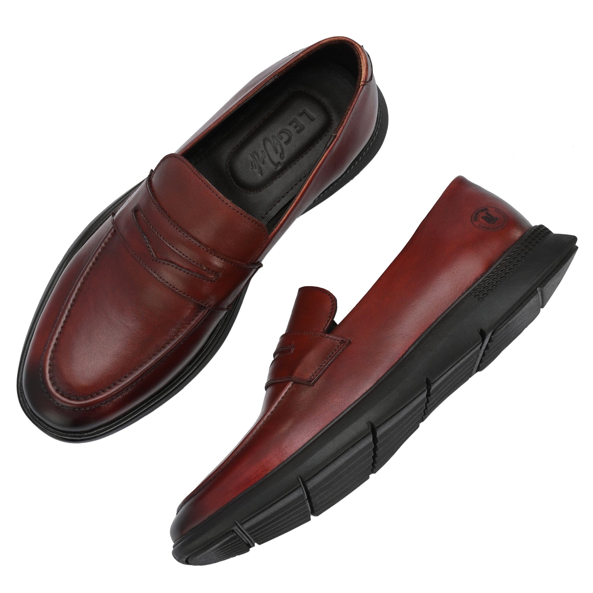 Legwork Loafer 2.0 Cognac Italian Leather Shoes 7UK