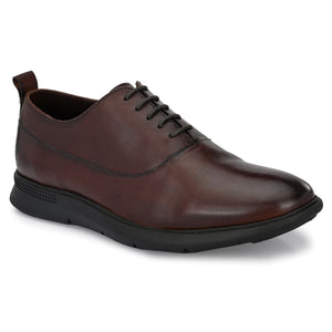 Legwork Crossover Coffee Mocha Italian Leather Shoes