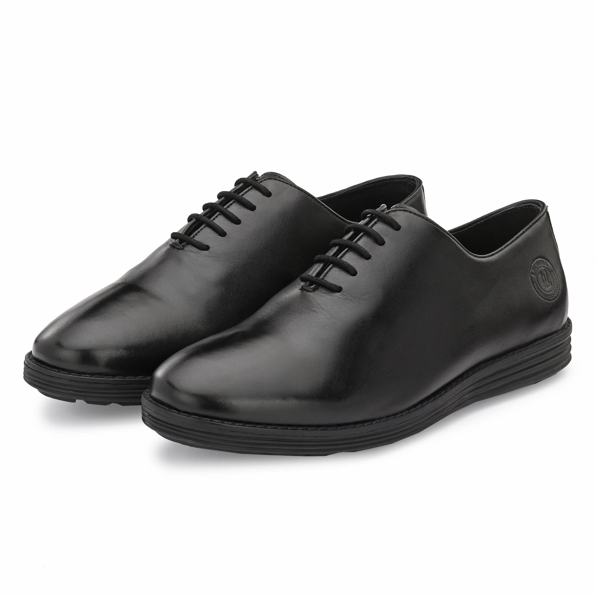 Legwork Wholecut Oxford 2.0 Black Italian Leather Shoes