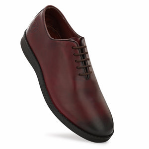 Legwork Wholecut Oxford 2.0 Cognac Red Italian Leather Shoes