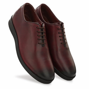 Legwork Wholecut Oxford 2.0 Cognac Red Italian Leather Shoes