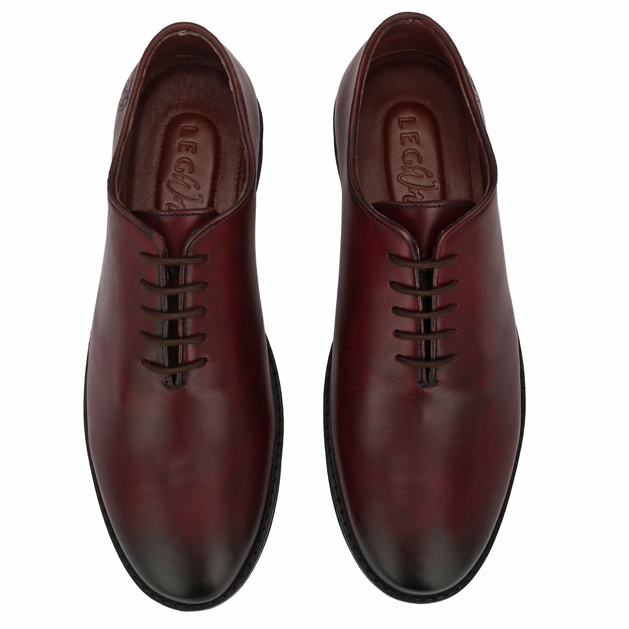 Legwork Wholecut Oxford 2.0 Cognac Red Italian Leather Shoes