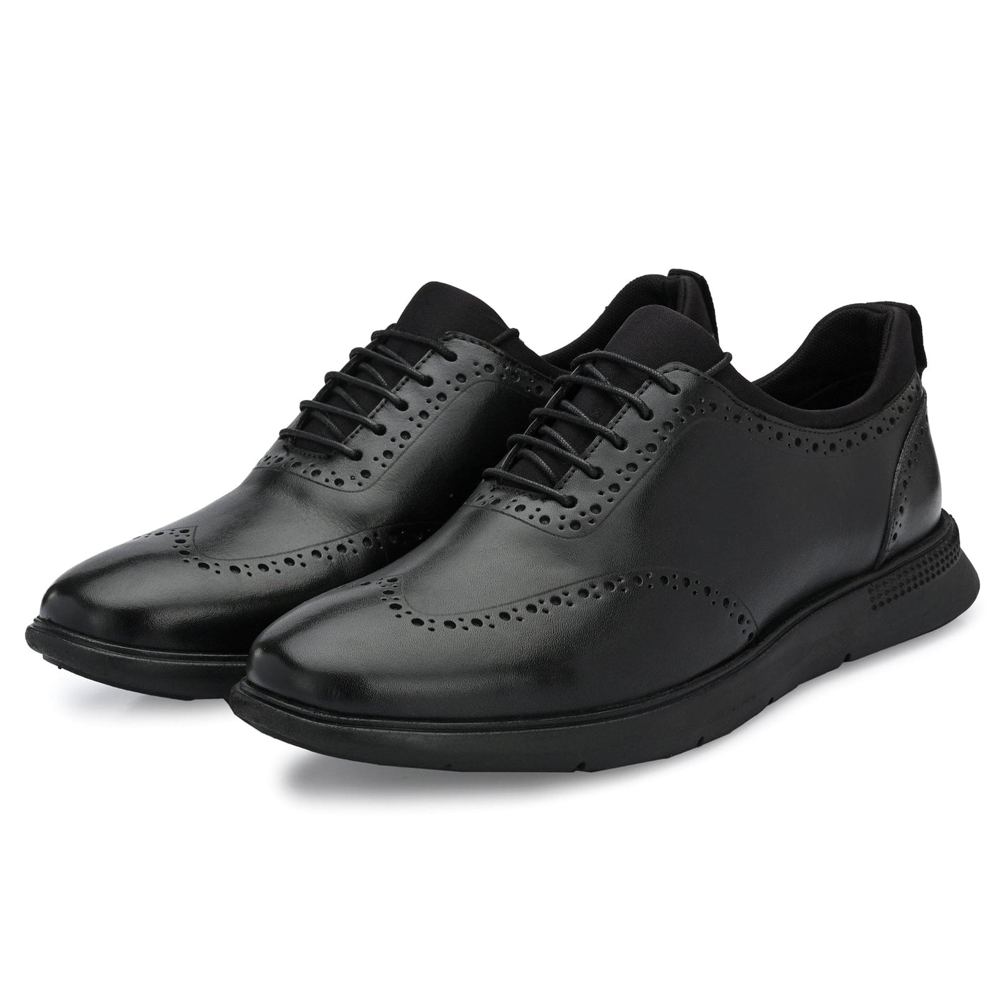 Legwork Brogue 2.0 Black Italian Leather Shoes