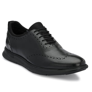 Legwork Brogue 2.0 Black Italian Leather Shoes