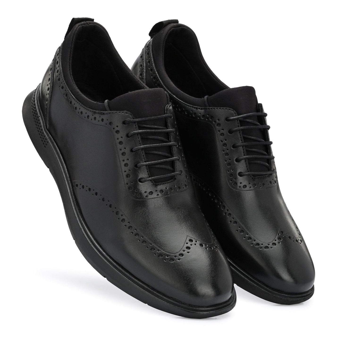 Legwork Brogue 2.0 Black Italian Leather Shoes