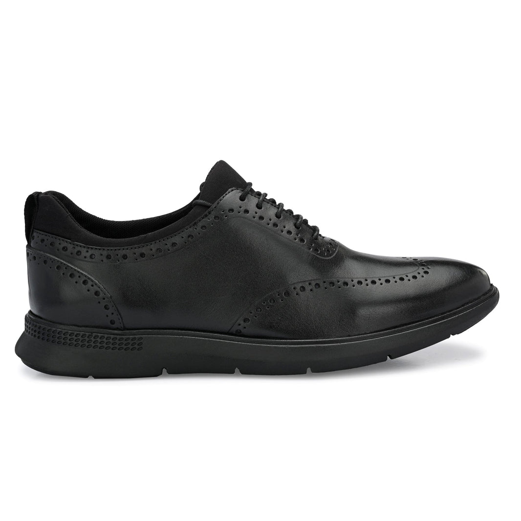 Oxford Brogue Brown Italian Leather Dress Shoes Reverse Goodyear Welte