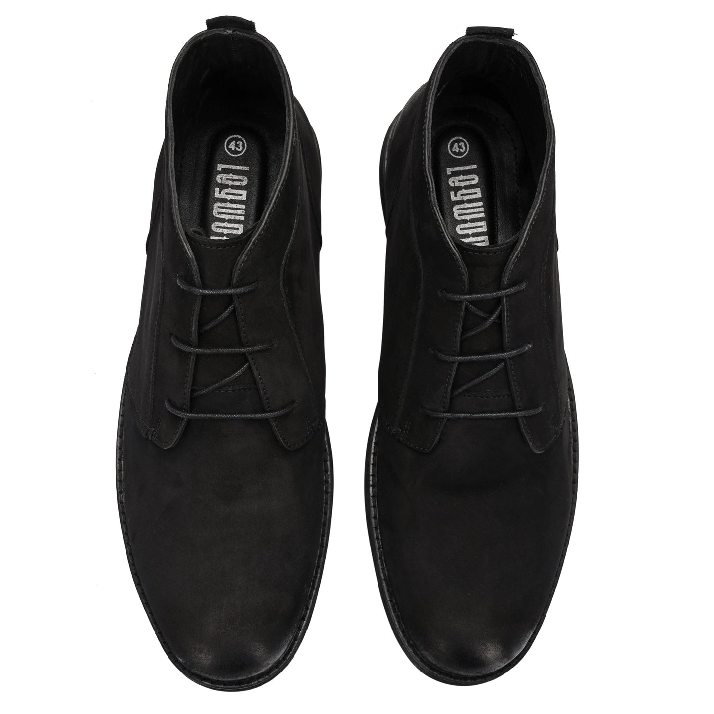 Legwork Retro Black Italian Nubuck Leather Boot