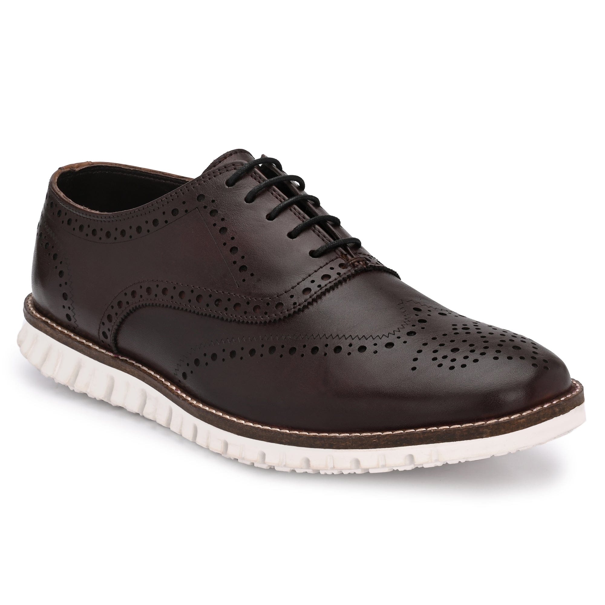 Legwork Informal Cobblestone Brown Italian Leather Shoes