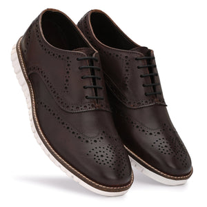 Legwork Informal Cobblestone Brown Italian Leather Shoes