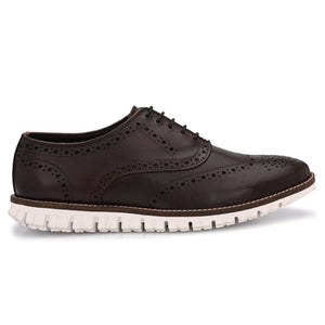 Legwork Informal Cobblestone Brown Italian Leather Shoes