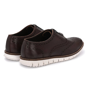 Legwork Informal Cobblestone Brown Italian Leather Shoes