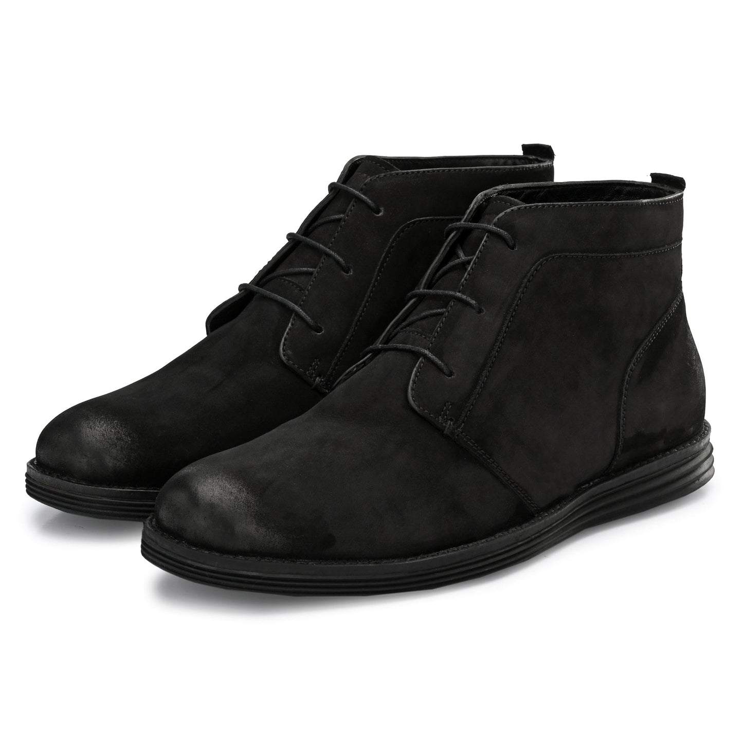 Legwork Retro Black Italian Nubuck Leather Boot