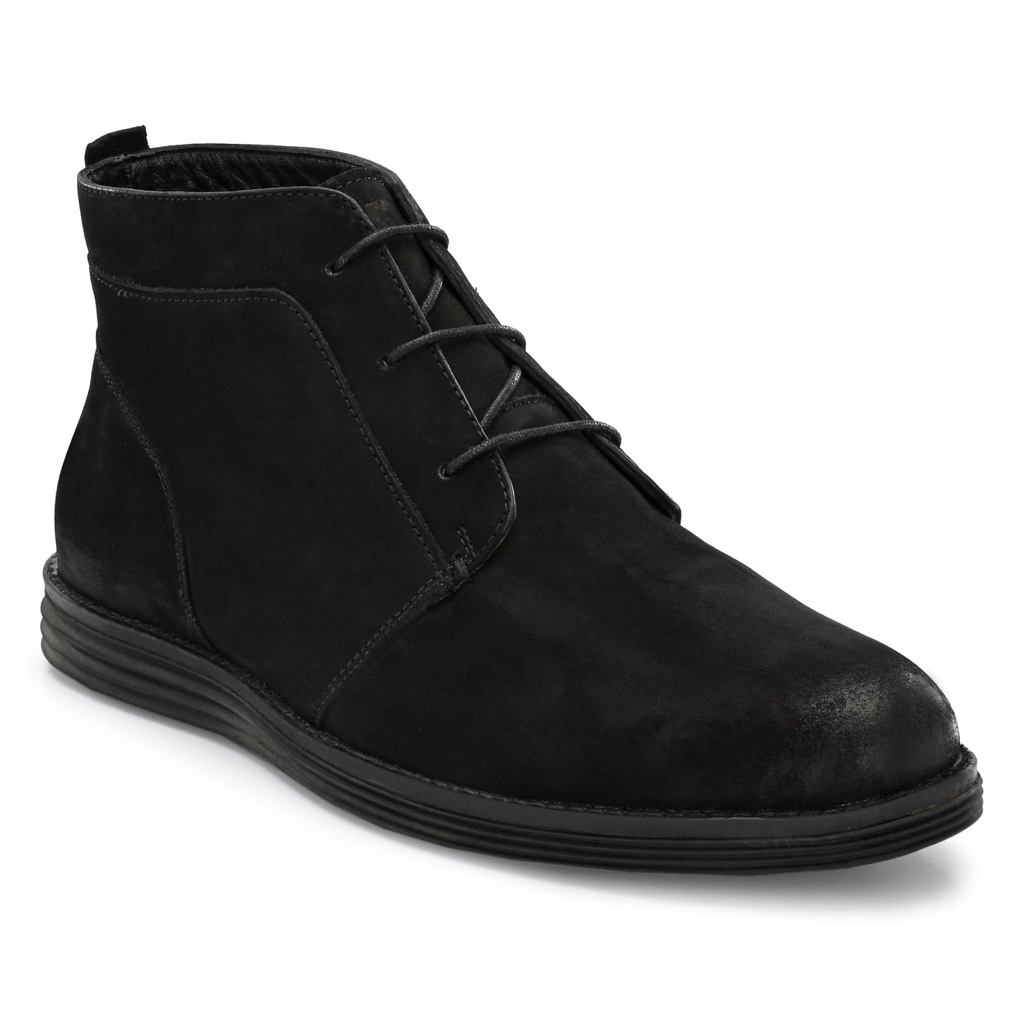 Legwork Retro Black Italian Nubuck Leather Boot