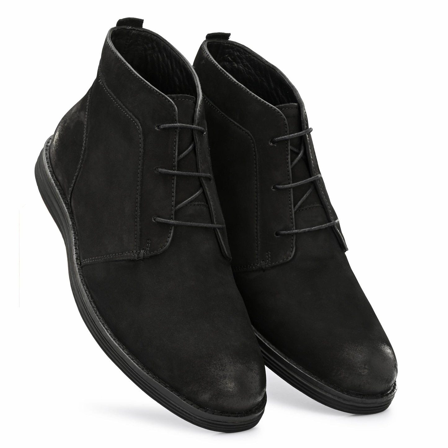 Legwork Retro Black Italian Nubuck Leather Boot