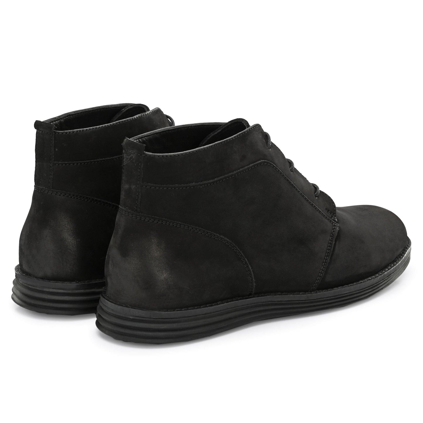 Legwork Retro Black Italian Nubuck Leather Boot