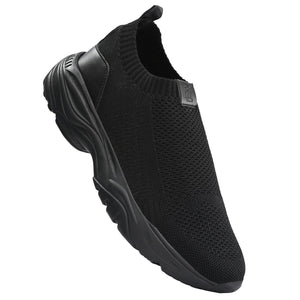 Legwork Comfortable Ultra Triple Black ProKnit Sneakers Shoes made with 100% Recycled Plastic Bottles